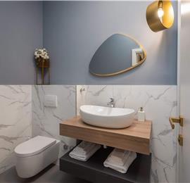 Luxury Beachfront Villa with Heated Infinity Pool near Trogir, Sleeps 8